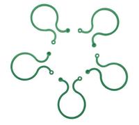 200 Pcs Reusable Garden Tie Plant Support Buckle PE Green 8 Shape