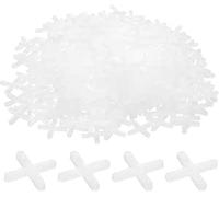 200 Pcs Reusable Tile Spacers, 3mm Slab Spacers Plastic Cross Shaped Tile Gasket for Accurate Tile Positioning DIY Paving Tiling Wall Tiler Fixing Mat Garden Slabs (3 mm)