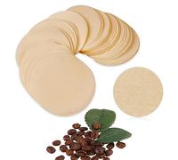 200 PCS Round Coffee Filter Paper, 56 mm Disposable Coffee Filters, Moka Coffee Pot Filter for Espresso Machine Portafilter Moka Pot, Quality Material Paper Fiber Heat Resistance for Coffee Mocha