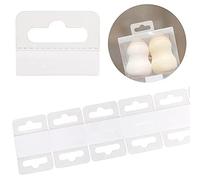 200 PCS Self Adhesive Hang Tabs Hooks,Slot Hole Adhesive Hang Tags Clear Plastic Hangers for Retail Store Display Pegboard Hang Tabs Hangers(Slot Hole)