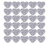 200 Pcs Silver Sequin Love Patches for DIY Jewelry Crafts 1.5cm | Felt and Composite Sequin, Simple Shiny Style, for Jewelry Making and Shoes, Decoration and Bling Effect Random Color