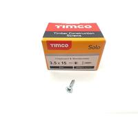200 Pcs Silver Wood Screws Double Countersunk General Purpose (3.5mm x 15mm)