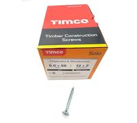 200 Pcs Silver Wood Screws Double Countersunk General Purpose (6mm x 50mm)