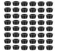 200 Pcs Snap in Cable Bushing Grommet Black Nylon Protective Ring