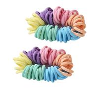 200 Pcs Soft No Damage Hair Ties Ropes Colorful Thick Elastic Hair Bands Seamless Fabric Hair Elastics Multi Colored Cloth Ponytail Holders Stretchy Hair Braided Accessories for Daily Use