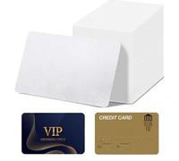 200 Pcs Sublimation Business Cards Blanks, 0.22 mm Thick Metal Name Card Bulk, 8.5 x 5.5 cm Printable White Aluminum Alloy Business Card for DIY Custom Engrave Print DIY Gift