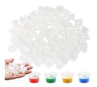200 Pcs Tattoo Ink Cups, Plastic Ink Caps, Ink Caps Cups, Ink Cups Tattoo, Tattoo Ink Caps, Plastic Ink Containers for Medium Ink Pigment Cups 12mm