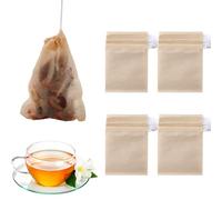 200 Pcs Tea Filter Bags, 2.36 * 3.15 inch Tea Bags Empty Unbleached Paper Drawstring Tea Bags Disposable Infuser Bags for Loose Tea Scented Tea Spice Coffee Herbal