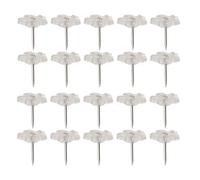 200 Pcs Transparent Plum Blossom H Shank Push Pins Cork Board Flower Pushpins Bulletin Tacks Message Thumbtacks for Cork, Notice