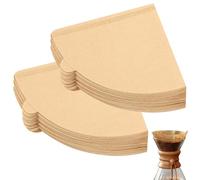 200 Pcs Unbleached Cone Filter Paper - Size 02, Compatible with Coffee Dripper & Pour Over Maker - 1-4 Cups