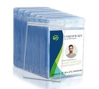 200 Pcs Vertical Clear ID Badge Holders, 4x3 Inch Waterproof PVC Plastic Badge Holders with Resealable Zip, Fits RFID/Proximity/Badge Swipe Cards, Credit Cards, Office, School, Events