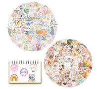 200 Pcs Vinyl Boho Stickers Set, Waterproof Aesthetic Stickers, Cute Scrapbook Stickers for Laptop, Phone, Water Bottle, Skateboard, Suitcase, Bohemian Stickers for Teen Girls Adults
