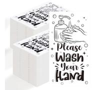 200 PCS Wash Your Hands Paper Napkins, Disposable Hand Towels for Bathroom, Bathroom Etiquette Napkins Guest Disposable, Paper Napkin Tableware for Powder Room Wedding Birthday Anniversary Baby Shower