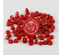200 Pcs Wax Print Beads Wax Seal for Stamps Wax Lacquer for Seals Retro Sealing Gold Wedding Birthday for Card Making(A8 200PCS)