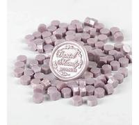 200 Pcs Wax Print Beads Wax Seal for Stamps Wax Lacquer for Seals Retro Sealing Gold Wedding Birthday for Card Making(B8 200PCS)