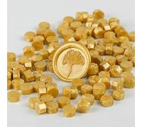 200 Pcs Wax Print Beads Wax Seal for Stamps Wax Lacquer for Seals Retro Sealing Gold Wedding Birthday for Card Making(D4 200PCS)