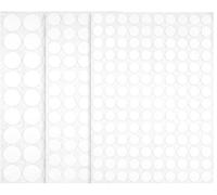 200 PCS White Self-Adhesive Screw Cover Stickers, 12mm 15mm 21mm Dot Stickers Self-Adhesive Waterproof Circle Sticker, Round Screw Hole Cover Caps for Furniture Cabinet