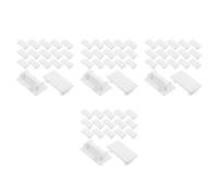 200 Pcs White Strut Channel End Cap Cover for Metal Tubing Safety | Reinforced Plastic, Snap in Locking Design, Square Tube Ends, Warehouse Racks and Workshop Shelving Use
