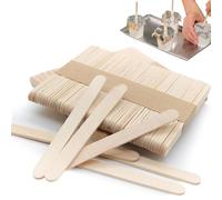 200 PCS Wooden Lolly Sticks, Jumbo Lollipop Sticks, Large Smooth Wooden Craft Sticks, Durable Versatile Sticks Perfect for DIY Crafting, Painting, Mixing, Plant Labels(115mm x 10mm)