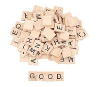 200 PCS Wooden Tiles Letters,Wooden Letters for Crafts,Spelling Blocks