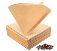 200 PcsCoffee Filter Papers, Coffee Filters Size 2 Unbleached Cone Filter Paper for Coffee Dripper and Pour Over Maker (Brown, 2-4 Cups)