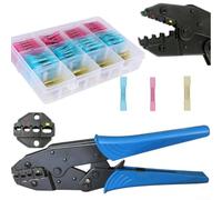200-Piece HeFor at ShrinkFor able TerminFor al Connector For assortment for Use with Crimping Tools in ProfessionFor al For and DIY Wiring TFor asks (B)