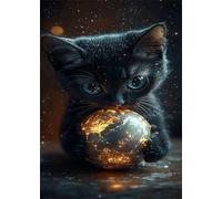 200 Piece Jigsaw Puzzle for Adults Animal Cat Planets - Fun Challenges & Brainteasing Adult Jigsaws - Puzzle Games 200 Piece