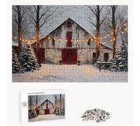 200 Piece Jigsaw Puzzle for Adults, Winter & Tree Premium Wooden Puzzles with Poster, Classic Cut, Interlocking Pieces for Home Decor & Mindfulness 14 x 10 in - Aged 14+ Only (Not a Toy) P3#297