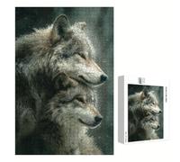 200 Piece Jigsaw Puzzle for Adults, Wolf & Winter Premium Wooden Puzzles with Poster, Classic Cut, Interlocking Pieces for Home Decor & Mindfulness 14 x 10 in - Aged 14+ Only (Not a Toy) P3#1178
