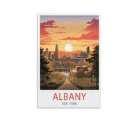 200 Piece Jigsaw Puzzles Albany New York，Puzzles for Adults Educational Game Challenge Toys 200 Pieces Puzzles for Adults Children 35x25cm