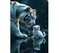 200 Piece Jigsaw Puzzles for Adults Animal Tiger Cat Challenging Puzzle Educational Games Puzzle for Adults 200 Pieces Family Game Great Gift Idea, 13.8 x 9.8 inch