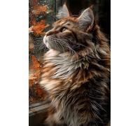 200 Piece Jigsaw Puzzles for Adults Autumn Animal Cat, Educational Games, Challenging & Brainteasing for Men Women Elders Seniors, Puzzle 200 Pieces