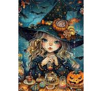 200 Piece Jigsaw Puzzles for Adults Cartoon Cute Girl Puzzle Fun Challenges Perfect for Relaxation Letter Printed on Back Interlock Perfectly No Dust for Men Women Elders Seniors 13.8 x 9.8 inch