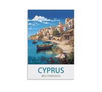 200 piece jigsaw puzzles for adults，Cyprus Mediterranean Challenging Festive Family Puzzle, Premium Artwork for Relaxation & Decor 35x25cm