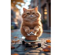 200 Piece Jigsaw Puzzles for Adults, Fall Animals Cats Classic Puzzle, 13.8x9.8 inch, Premium Interlocking No Dust, Family Indoor Activity