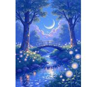200 Piece Jigsaw Puzzles for Adults Firefly Plants Park, Puzzles 200 Pieces for Adults, 14x10 inch Difficult Jigsaw Puzzles with Letters on Back, Fun puzzle for Family Activity