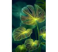 200 Piece Jigsaw Puzzles for Adults, Green Tropical Plants Classic Puzzle, 13.8x9.8 inch, Premium Interlocking No Dust, Family Indoor Activity