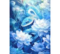 200 Piece Jigsaw Puzzles for Adults, Impossible Hard Difficult Challenging jigsaw puzzle 200 pieces adult Puzzles Classic Educational Games 35x25cm,Fantasy Flower Snake