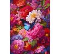 200 Piece Jigsaw Puzzles for Adults, Impossible Hard Difficult Challenging jigsaw puzzle 200 pieces adult Puzzles Classic Educational Games 35x25cm,Beautiful Butterfly Flowers