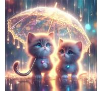 200 Piece Jigsaw Puzzles for Adults, Impossible Hard Difficult Challenging jigsaw puzzle 200 pieces adult Puzzles Classic Educational Games 28x28cm, Rain Street Cat