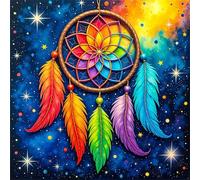 200 Piece Jigsaw Puzzles for Adults, Impossible Hard Difficult Challenging jigsaw puzzle 200 pieces adult Puzzles Classic Educational Games 28x28cm, Dreamcatcher Starry Night