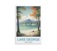200 Piece Jigsaw Puzzles for Adults Lake George New York Classic Puzzle Kids Puzzle Challenging And Difficult Puzzles for Adults And Teens 35x25cm