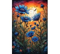 200 Piece Jigsaw Puzzles for Adults Moon Butterfly Flower Challenging Puzzle Educational Games Puzzle for Adults 200 Pieces Family Game Great Gift Idea, 13.8 x 9.8 inch