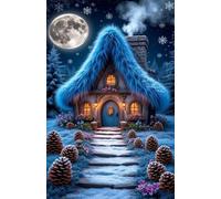 200 Piece Jigsaw Puzzles for Adults Moon Cottage Flower Challenging Puzzle Educational Games Puzzle for Adults 200 Pieces Family Game Great Gift Idea, 13.8 x 9.8 inch