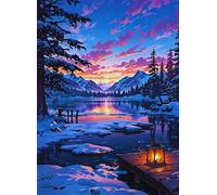 200 Piece Jigsaw Puzzles for Adults Mountain Tree Lake Challenging Puzzle Educational Games Puzzle for Adults 200 Pieces Family Game Great Gift Idea, 13.8 x 9.8 inch