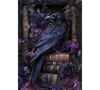 200 Piece Jigsaw Puzzles for Adults Purple Flower Animals Puzzle Fun Challenges Perfect for Relaxation Letter Printed on Back Interlock Perfectly No Dust for Men Women Elders Seniors 13.8 x 9.8 inch