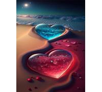 200 Piece Jigsaw Puzzles for Adults, Puzzle Educational Games, Challenging Puzzle, Puzzles 200 Pieces Beach Heart