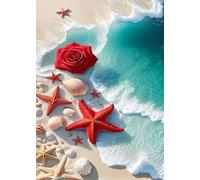 200 Piece Jigsaw Puzzles for Adults, Puzzle Educational Games, Challenging Puzzle, Puzzles 200 Pieces Flower Starfish