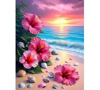 200 Piece Jigsaw Puzzles for Adults, Puzzle Educational Games, Challenging Puzzle, Puzzles 200 Pieces Pink Flowers Sunrise