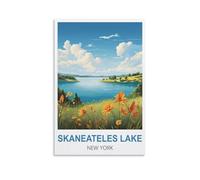 200 piece jigsaw puzzles for adults，Skaneateles Lake New York Challenging Festive Family Puzzle, Premium Artwork for Relaxation & Decor 35x25cm